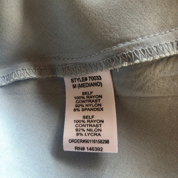 Staccato Strap Lace Soft Blue Tunic Dress M - Picture 6 of 12